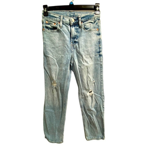 Gap Teen Sky-High ‘90s‎ Loose Distressed Jeans Size 8